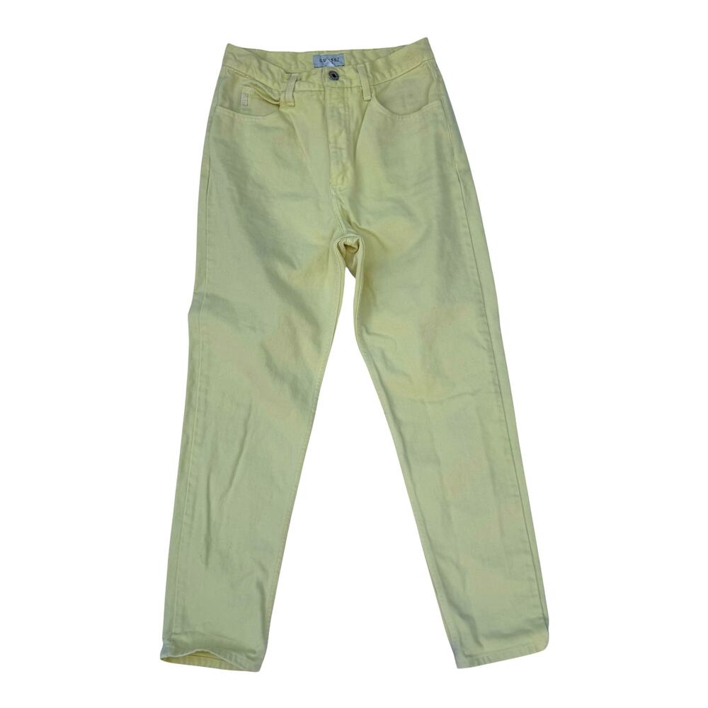 Guess High Rise Jeans in Pale Yellow
